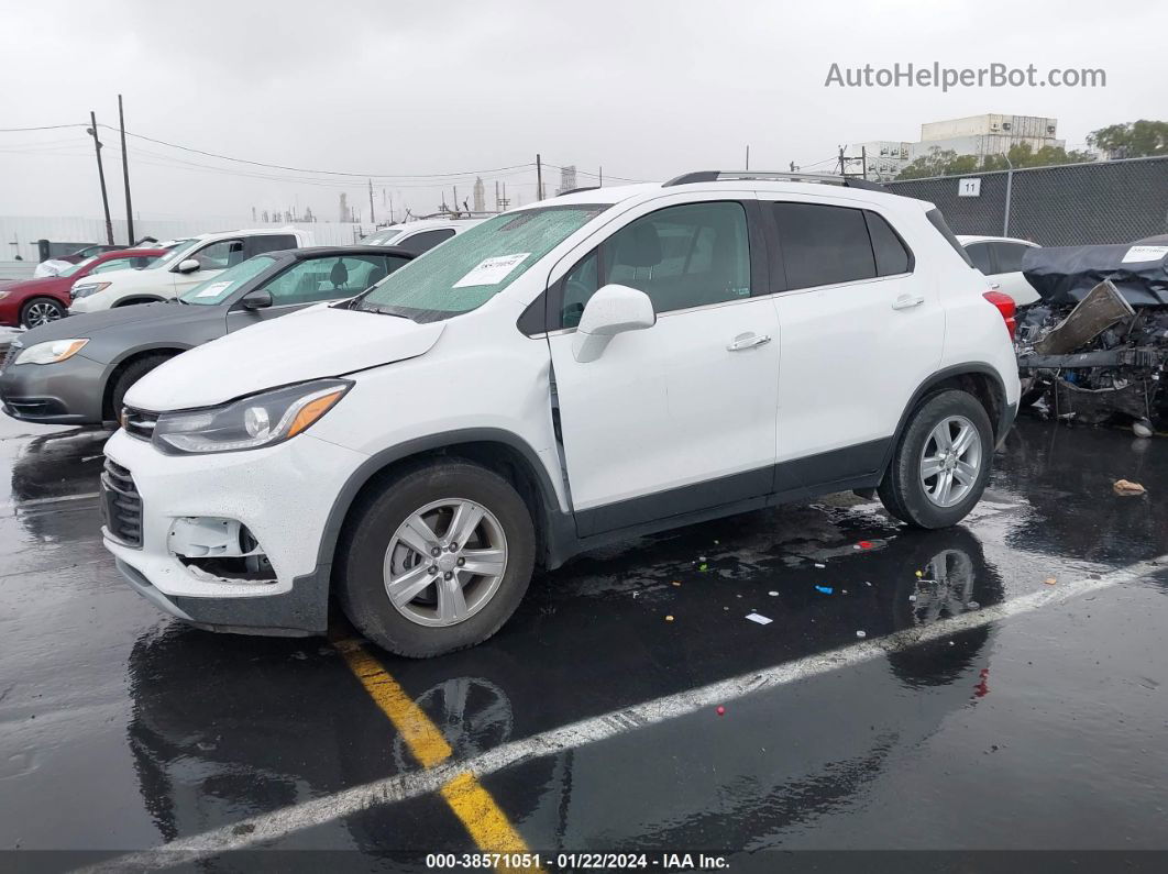 2019 Chevrolet Trax Lt White vin: 3GNCJLSB8KL232109