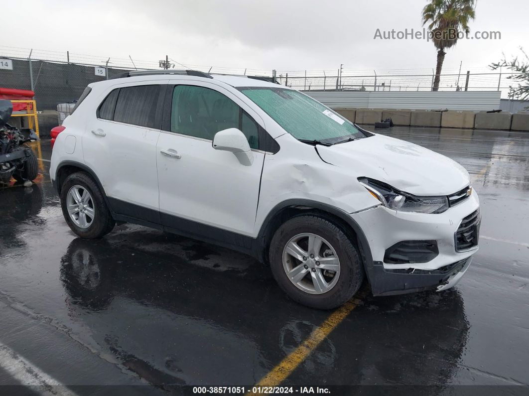 2019 Chevrolet Trax Lt White vin: 3GNCJLSB8KL232109