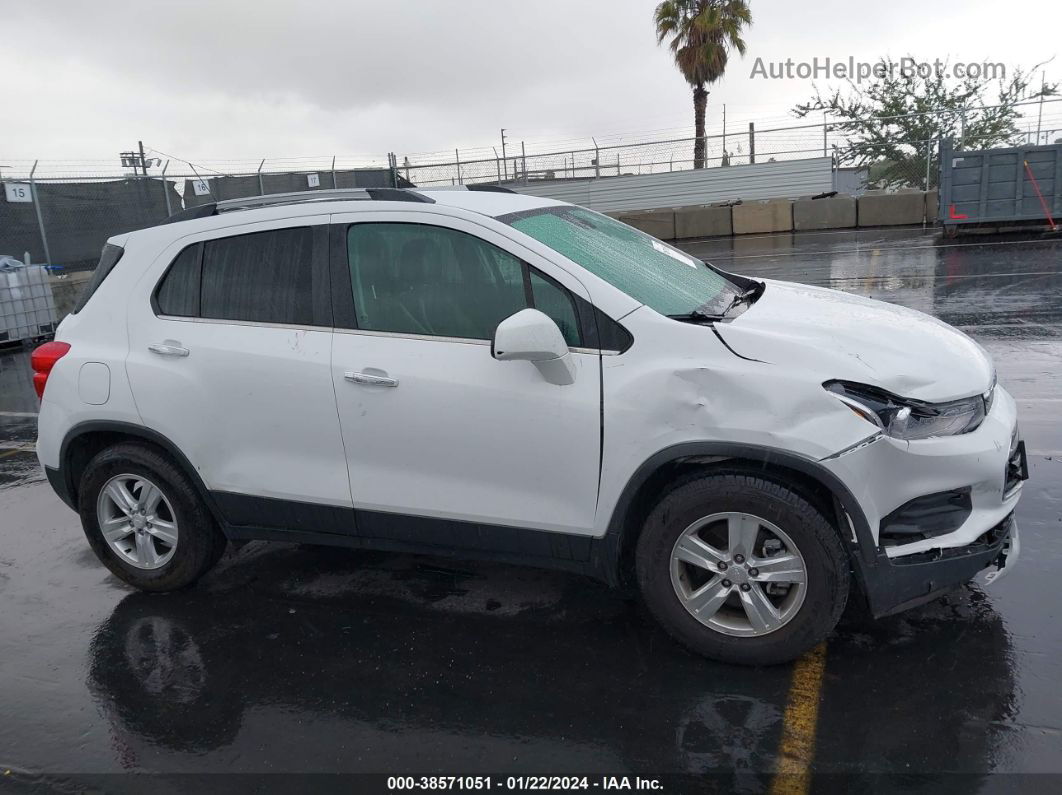 2019 Chevrolet Trax Lt White vin: 3GNCJLSB8KL232109