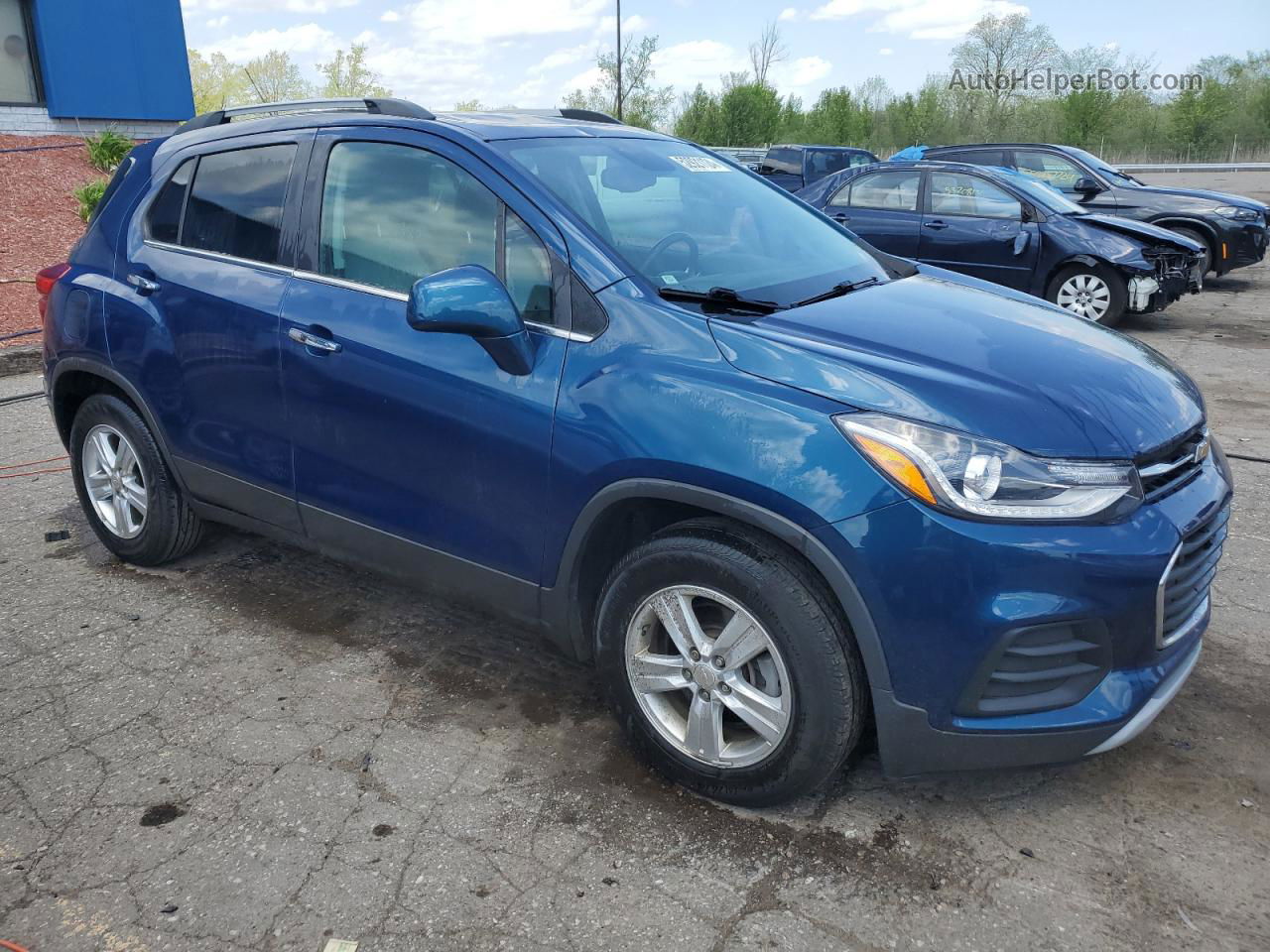 2019 Chevrolet Trax 1lt Синий vin: 3GNCJLSB8KL370961