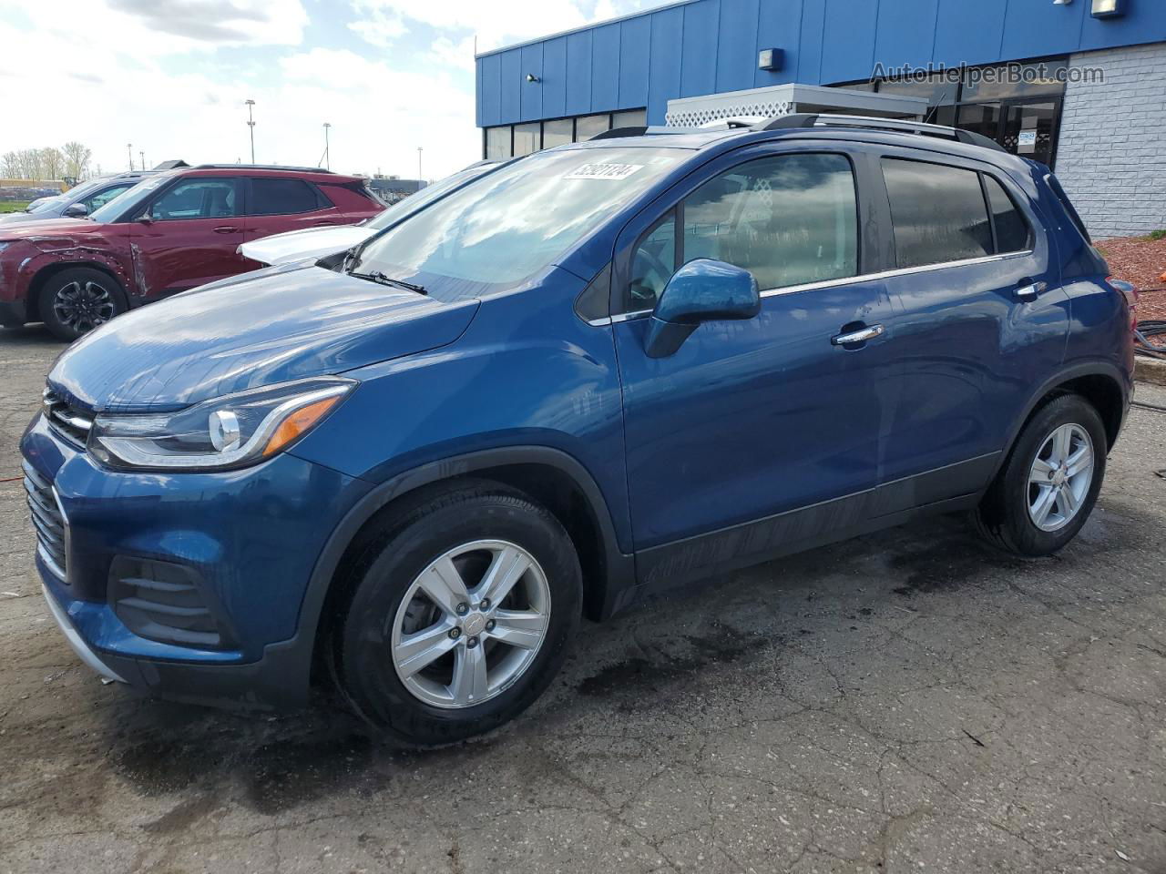 2019 Chevrolet Trax 1lt Blue vin: 3GNCJLSB8KL370961