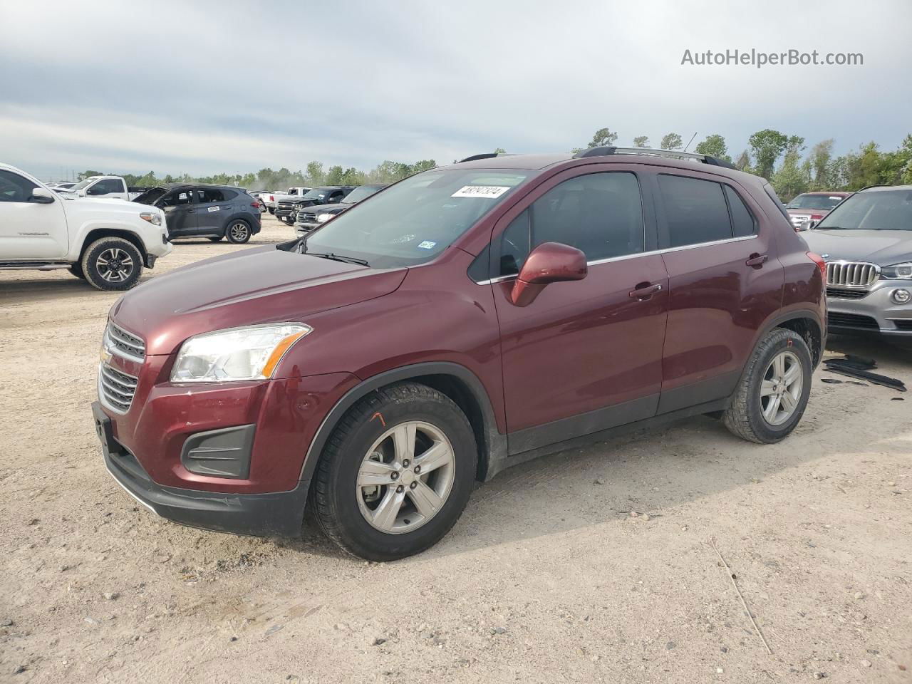 2016 Chevrolet Trax 1lt Red vin: 3GNCJLSB9GL213737