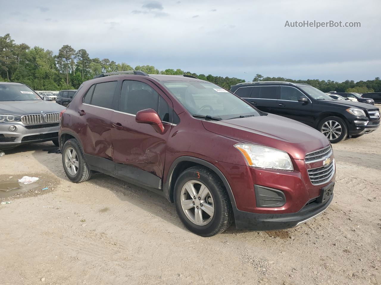 2016 Chevrolet Trax 1lt Red vin: 3GNCJLSB9GL213737