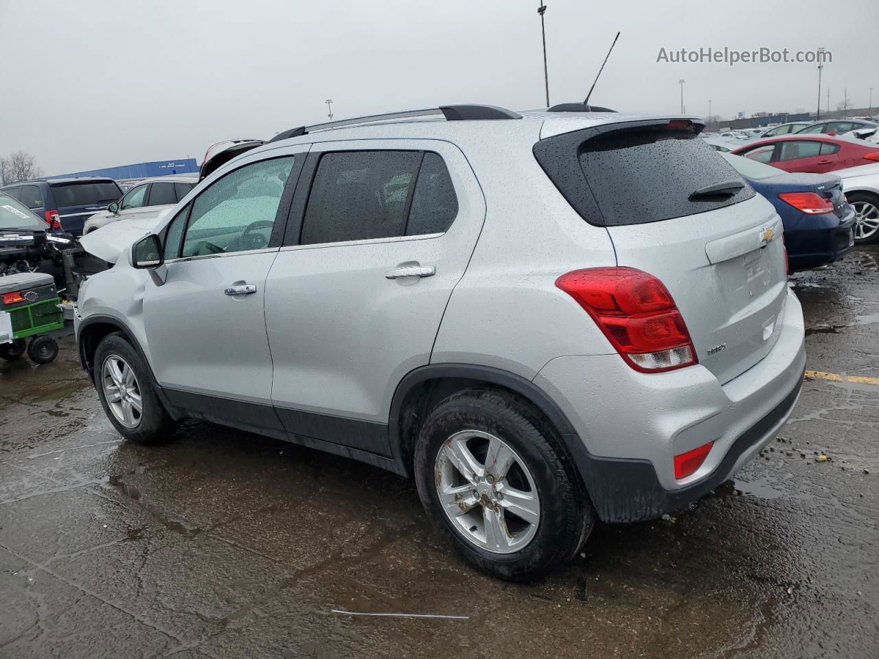 2019 Chevrolet Trax 1lt Silver vin: 3GNCJLSB9KL245015