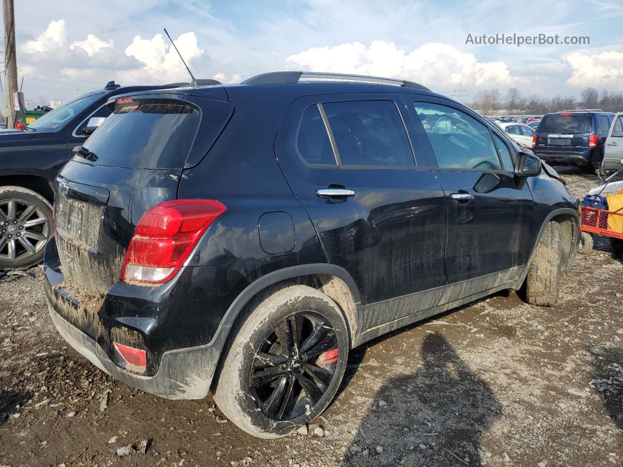 2019 Chevrolet Trax 1lt Black vin: 3GNCJLSB9KL354493