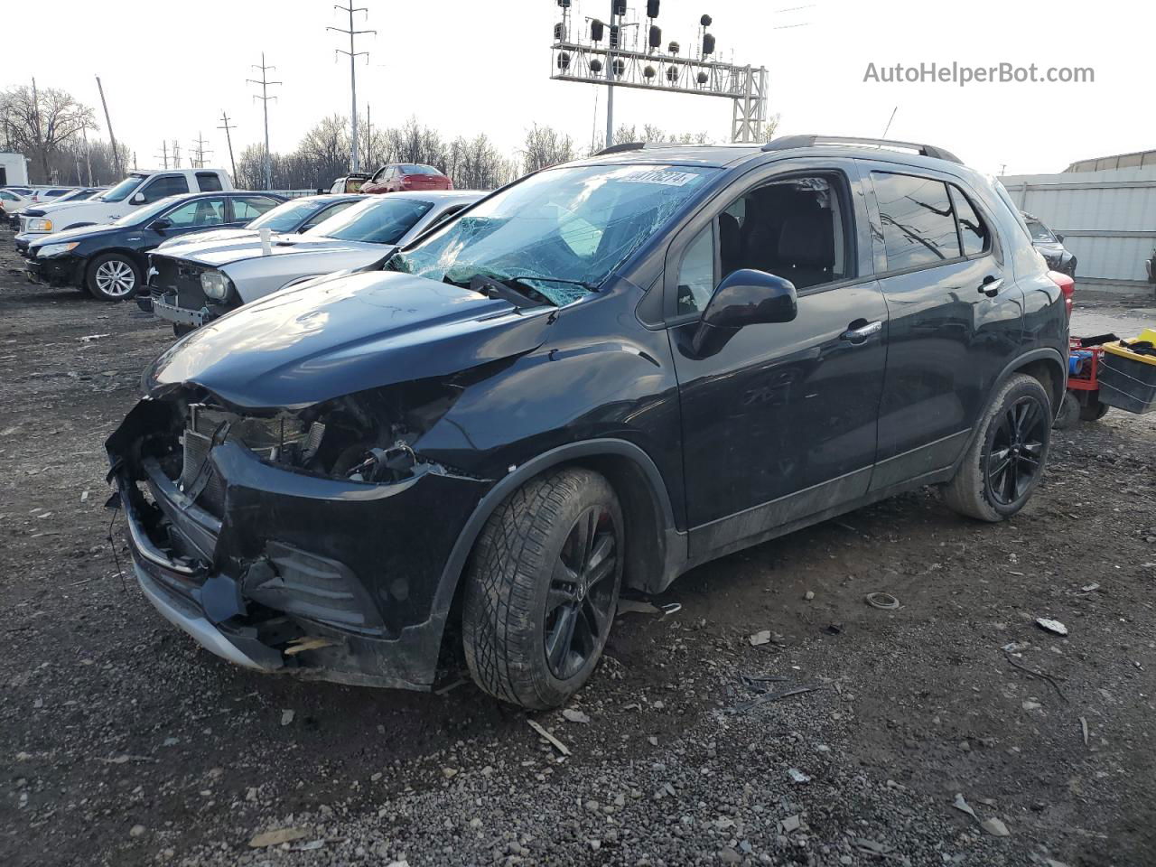 2019 Chevrolet Trax 1lt Black vin: 3GNCJLSB9KL354493