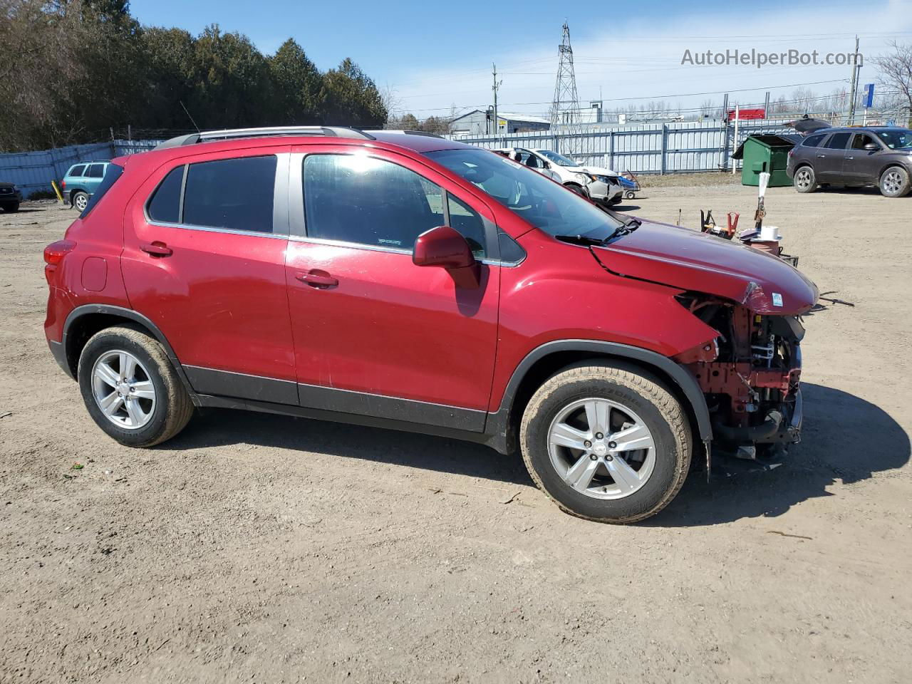 2019 Chevrolet Trax 1lt Red vin: 3GNCJLSBXKL371271