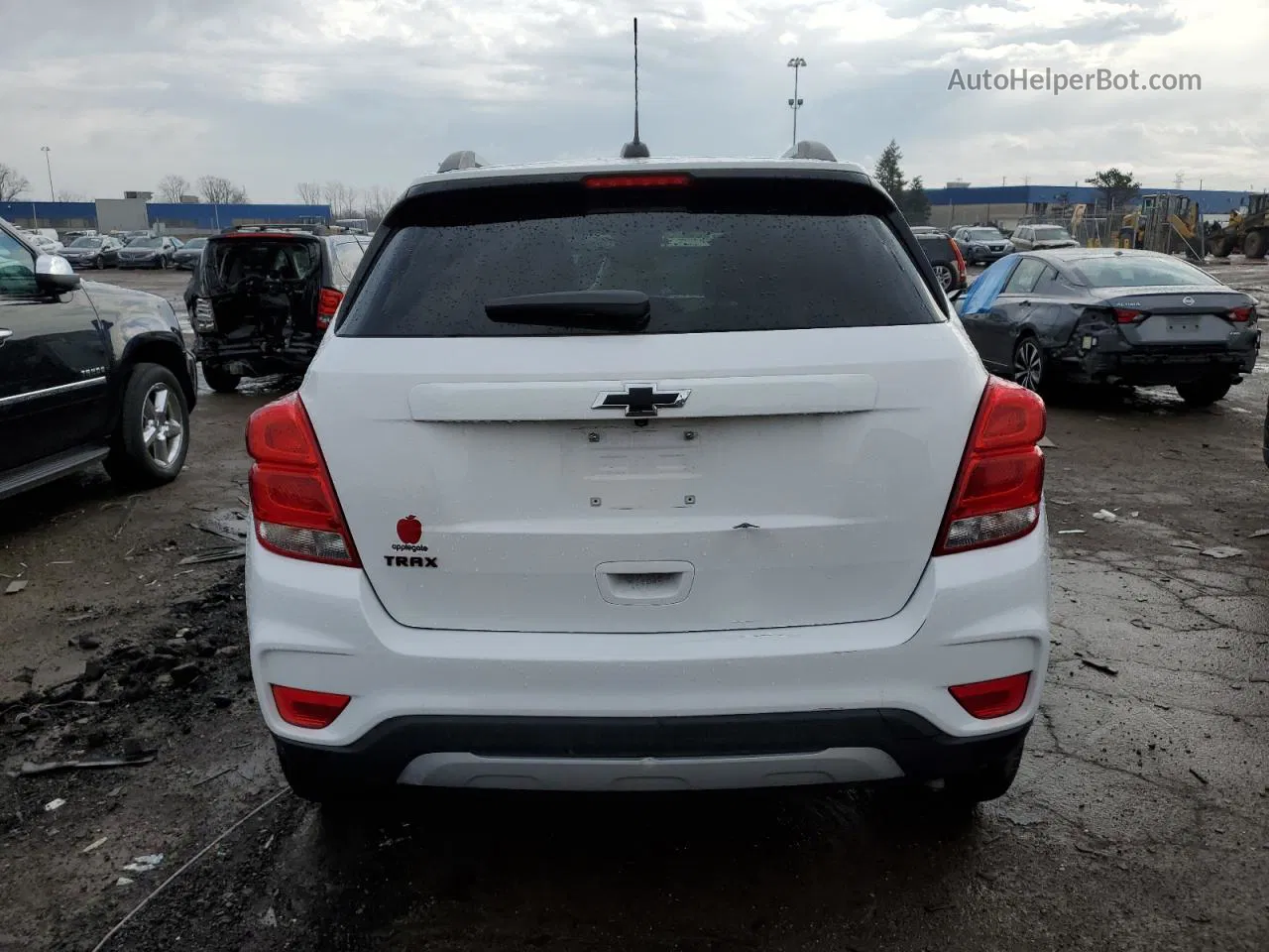 2019 Chevrolet Trax 1lt White vin: 3GNCJLSBXKL393352