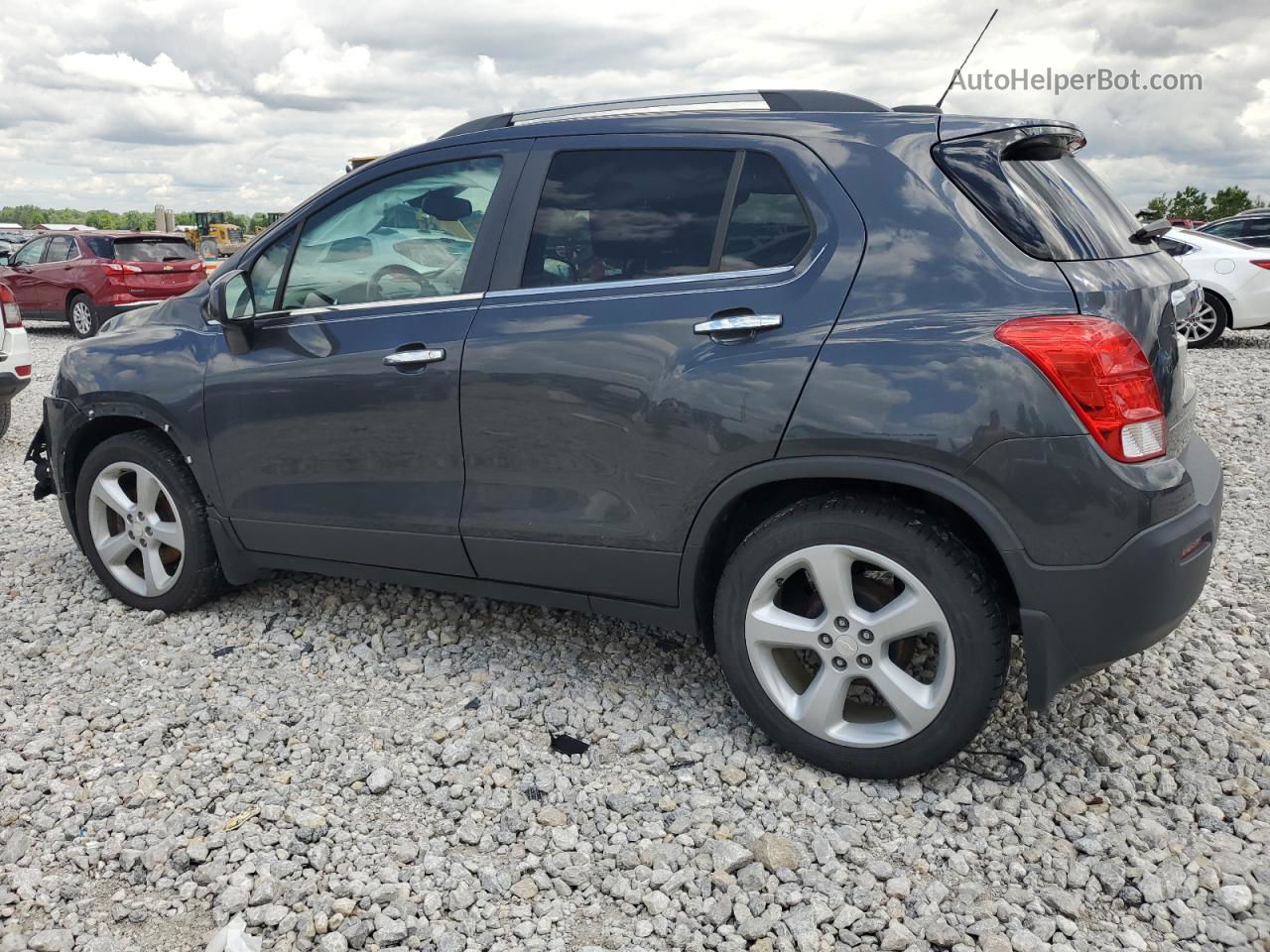 2016 Chevrolet Trax Ltz Серый vin: 3GNCJMSB1GL161011