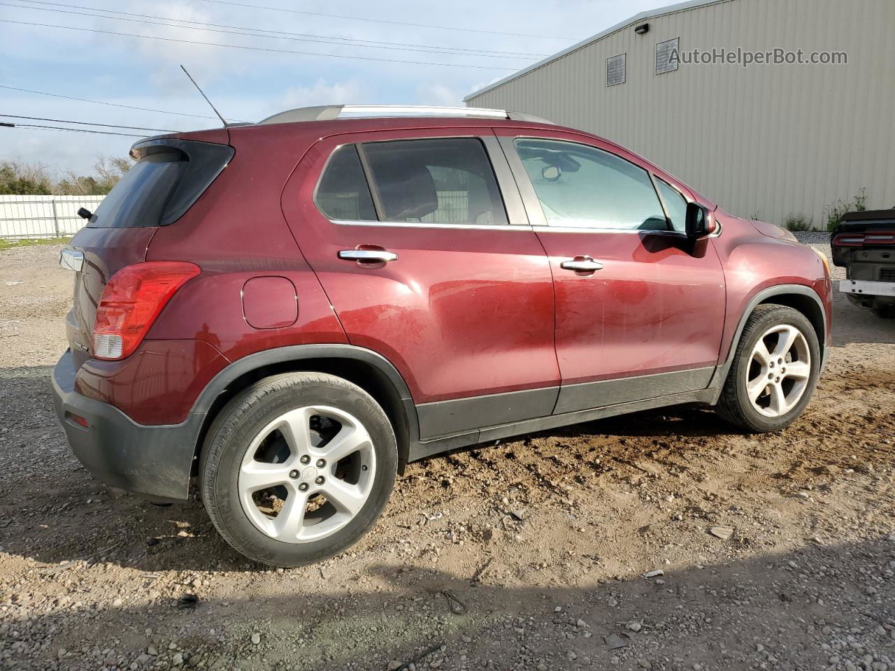 2016 Chevrolet Trax Ltz Бордовый vin: 3GNCJMSB6GL164213