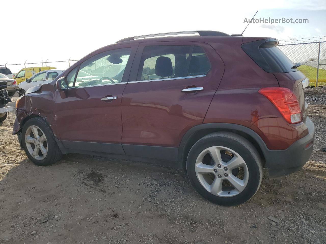 2016 Chevrolet Trax Ltz Burgundy vin: 3GNCJMSB6GL164213