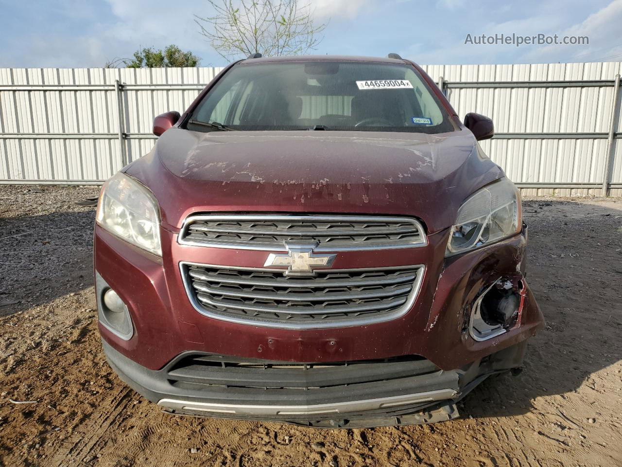 2016 Chevrolet Trax Ltz Burgundy vin: 3GNCJMSB6GL164213