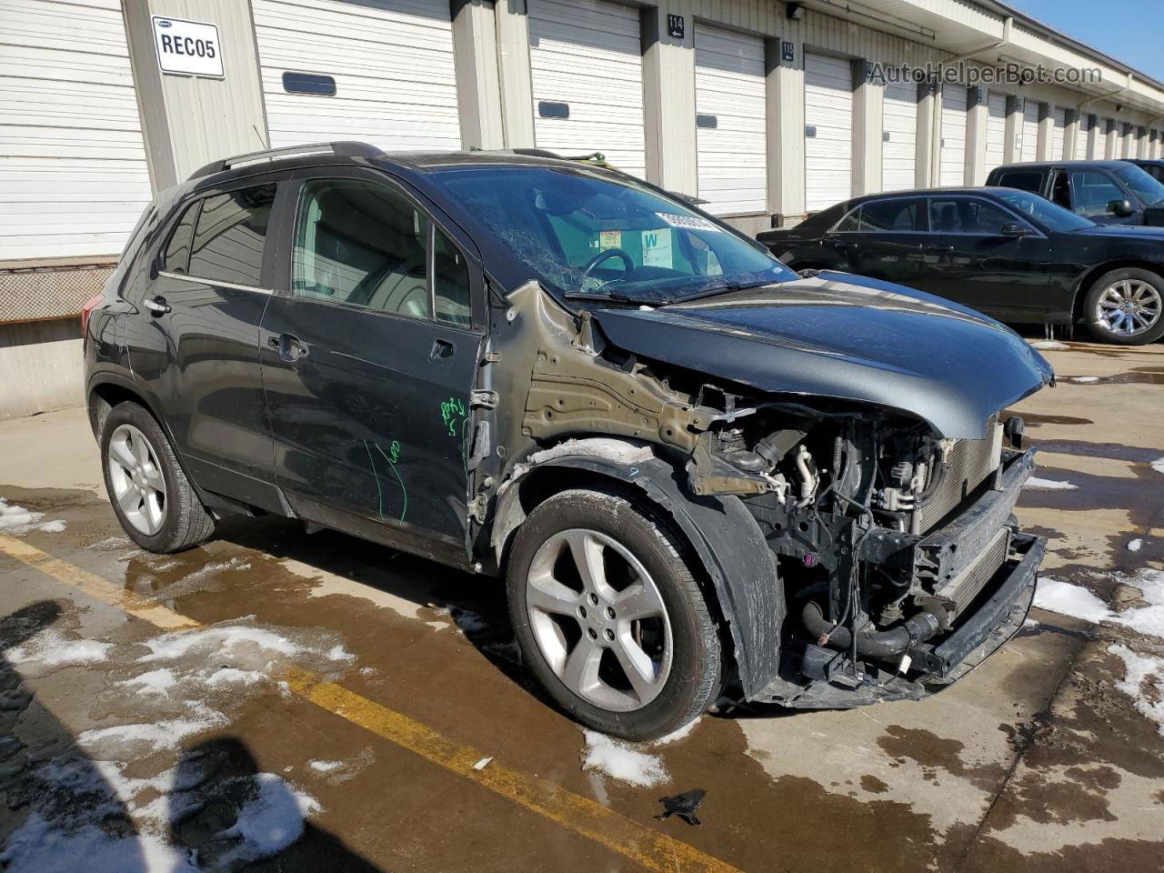 2016 Chevrolet Trax Ltz Зеленый vin: 3GNCJMSB8GL167372