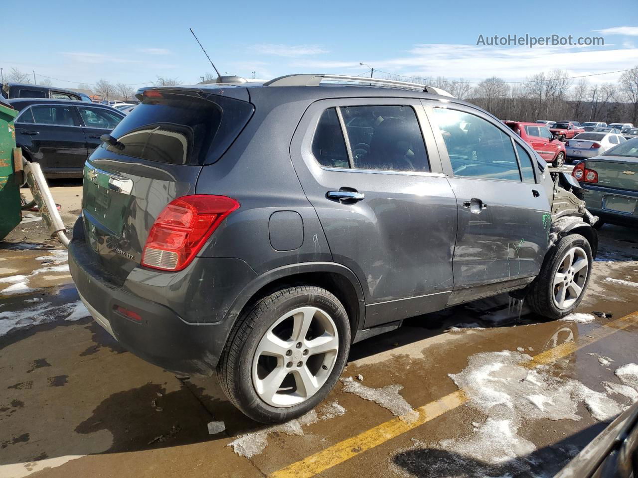 2016 Chevrolet Trax Ltz Green vin: 3GNCJMSB8GL167372