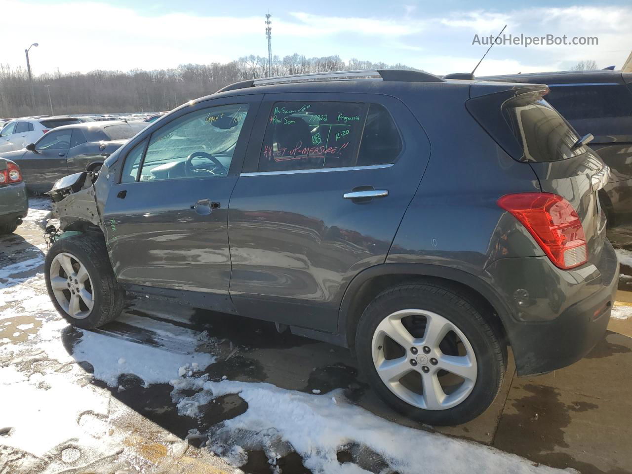 2016 Chevrolet Trax Ltz Green vin: 3GNCJMSB8GL167372