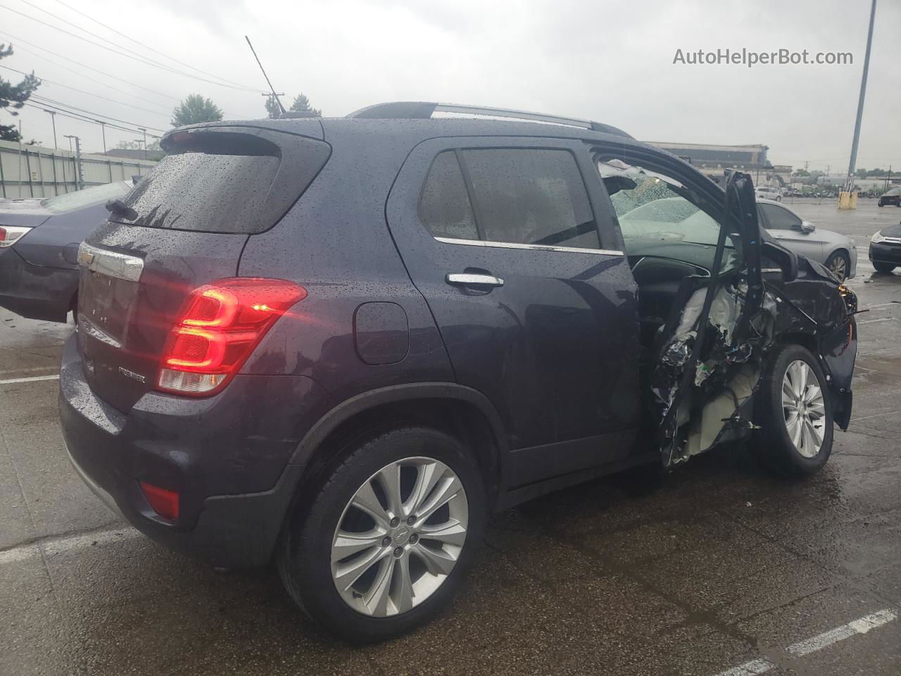 2019 Chevrolet Trax Premier Blue vin: 3GNCJMSB9KL144644