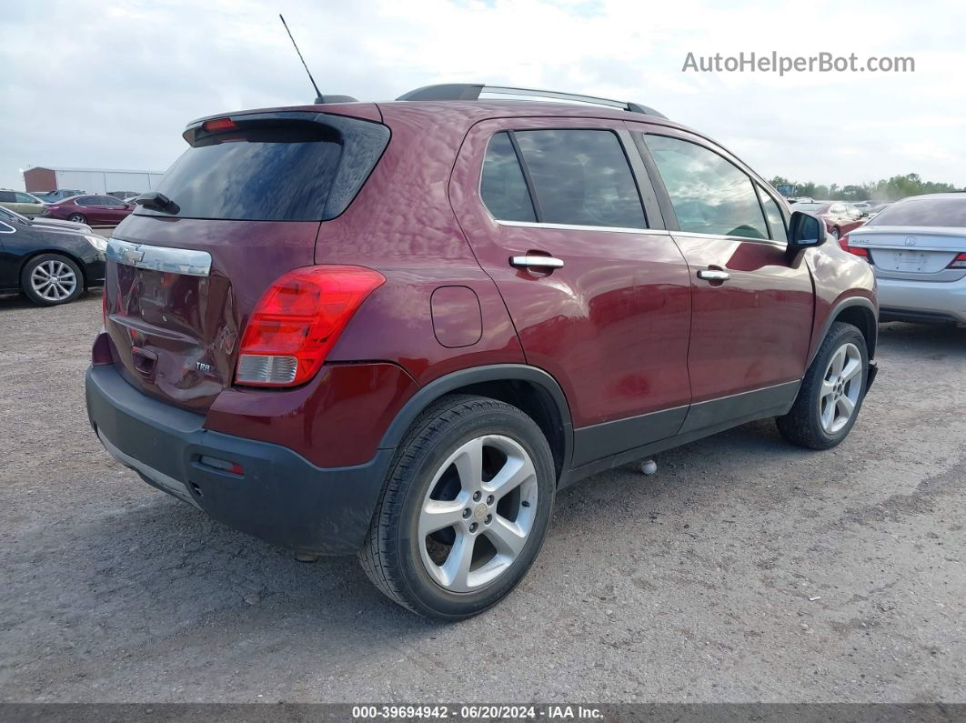 2016 Chevrolet Trax Ltz Red vin: 3GNCJMSBXGL265495