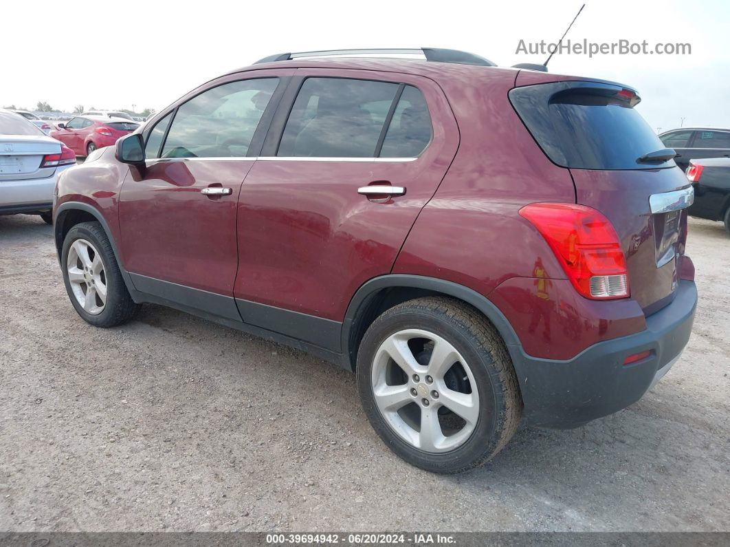 2016 Chevrolet Trax Ltz Red vin: 3GNCJMSBXGL265495