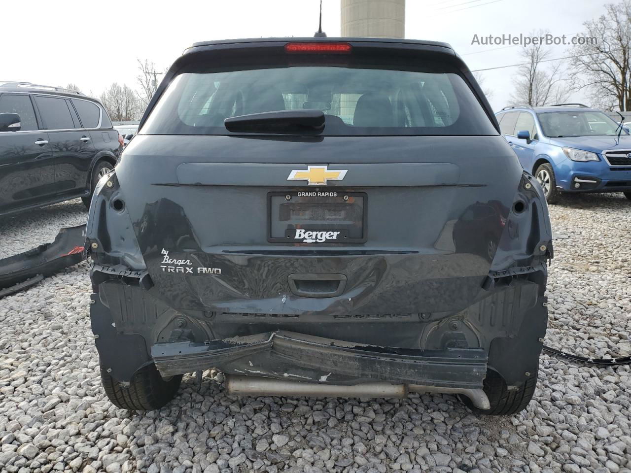 2019 Chevrolet Trax Ls Gray vin: 3GNCJNSB1KL115760