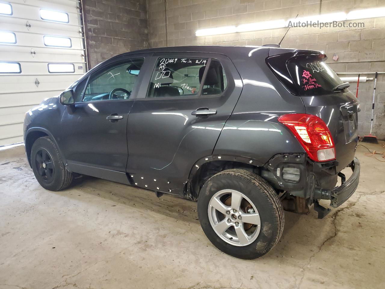 2016 Chevrolet Trax Ls Gray vin: 3GNCJNSB2GL223568