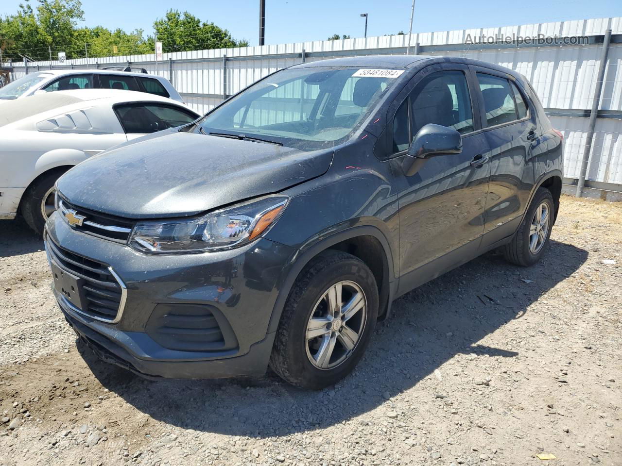 2019 Chevrolet Trax Ls Black vin: 3GNCJNSB2KL179242