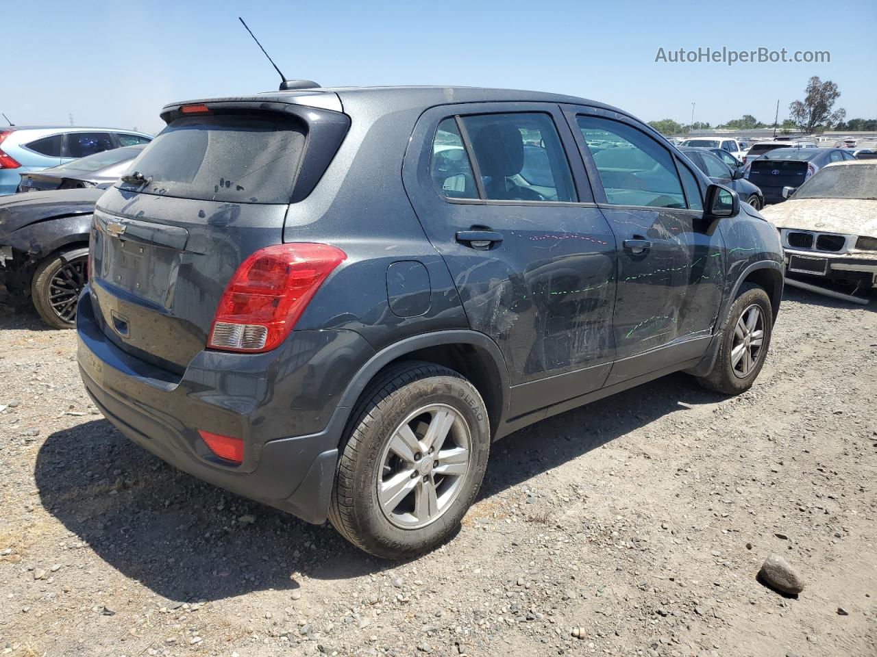 2019 Chevrolet Trax Ls Black vin: 3GNCJNSB2KL179242