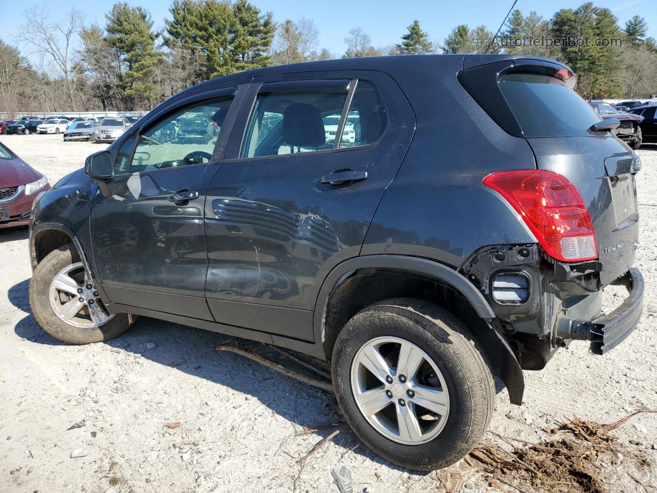 2019 Chevrolet Trax Ls Gray vin: 3GNCJNSB2KL187244