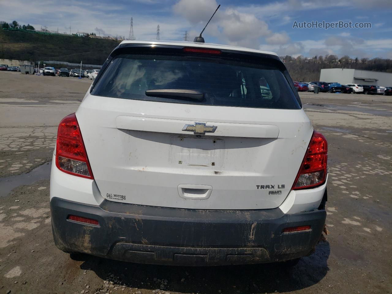 2016 Chevrolet Trax Ls White vin: 3GNCJNSB3GL264131