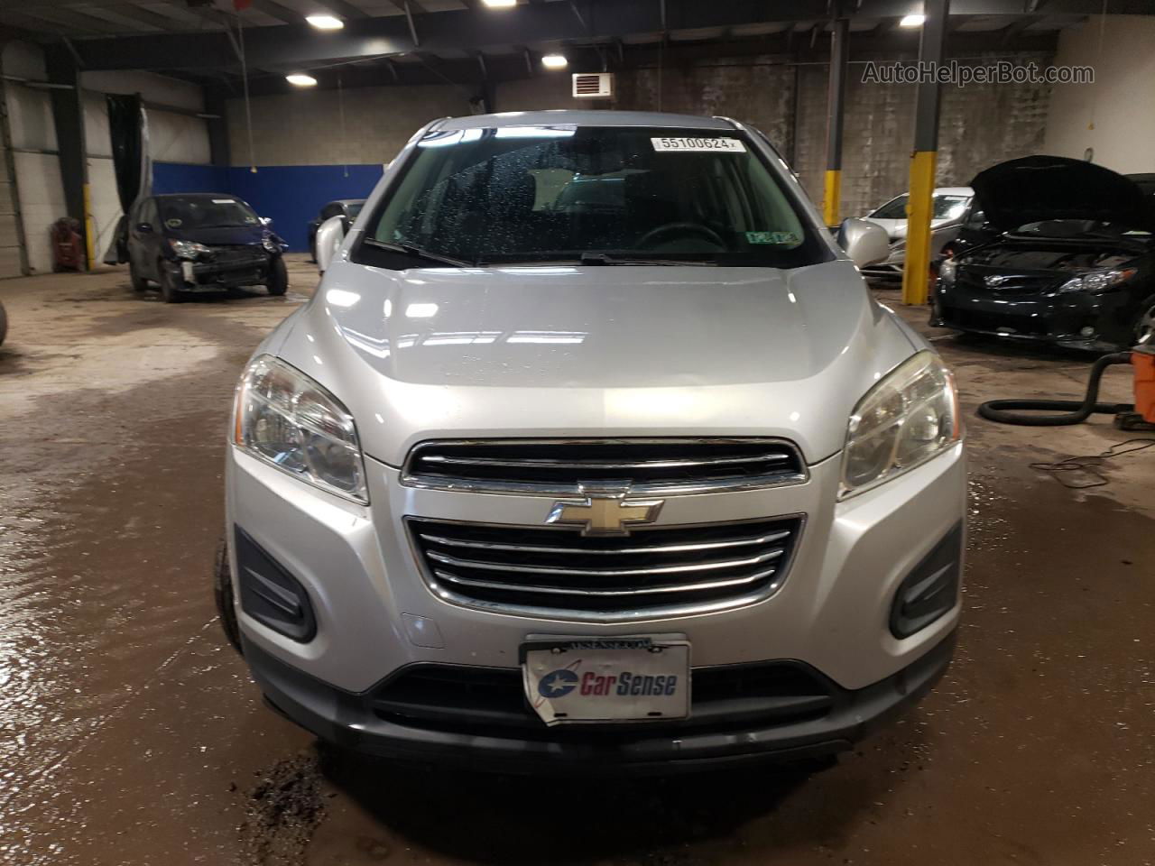 2016 Chevrolet Trax Ls Silver vin: 3GNCJNSB4GL157038