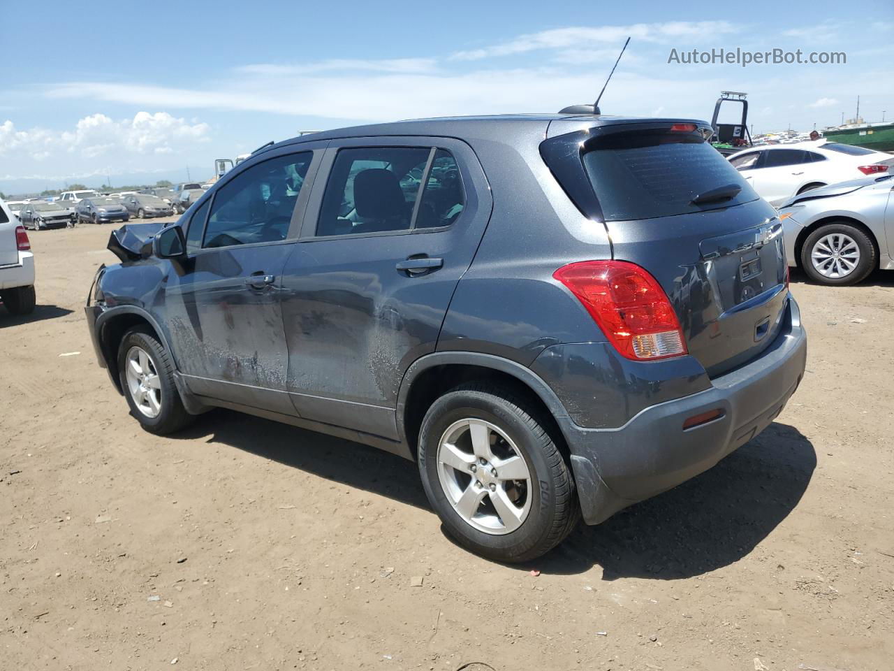 2016 Chevrolet Trax Ls Gray vin: 3GNCJNSB6GL271140