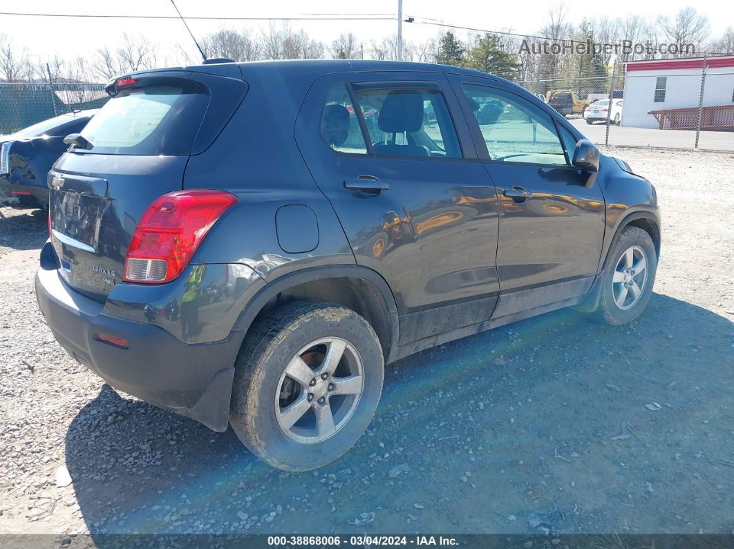 2016 Chevrolet Trax 1ls Gray vin: 3GNCJNSB7GL262723