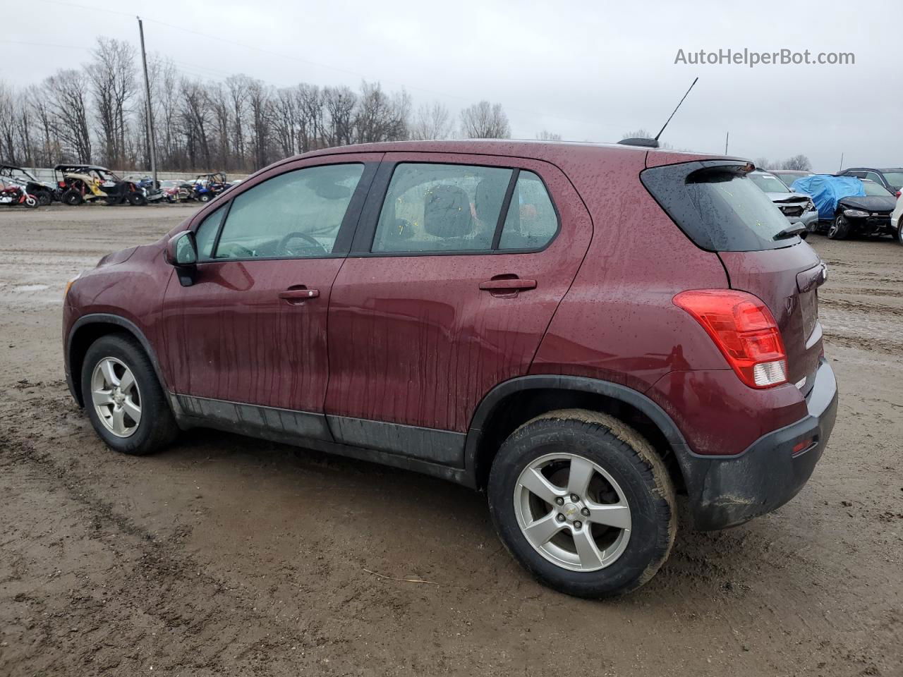 2016 Chevrolet Trax Ls Бордовый vin: 3GNCJNSB8GL276789