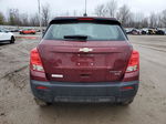 2016 Chevrolet Trax Ls Burgundy vin: 3GNCJNSB8GL276789