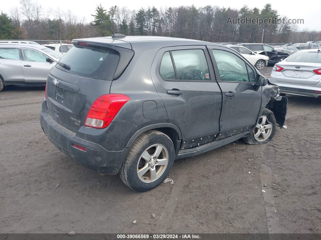 2016 Chevrolet Trax 1ls Gray vin: 3GNCJNSB9GL276400