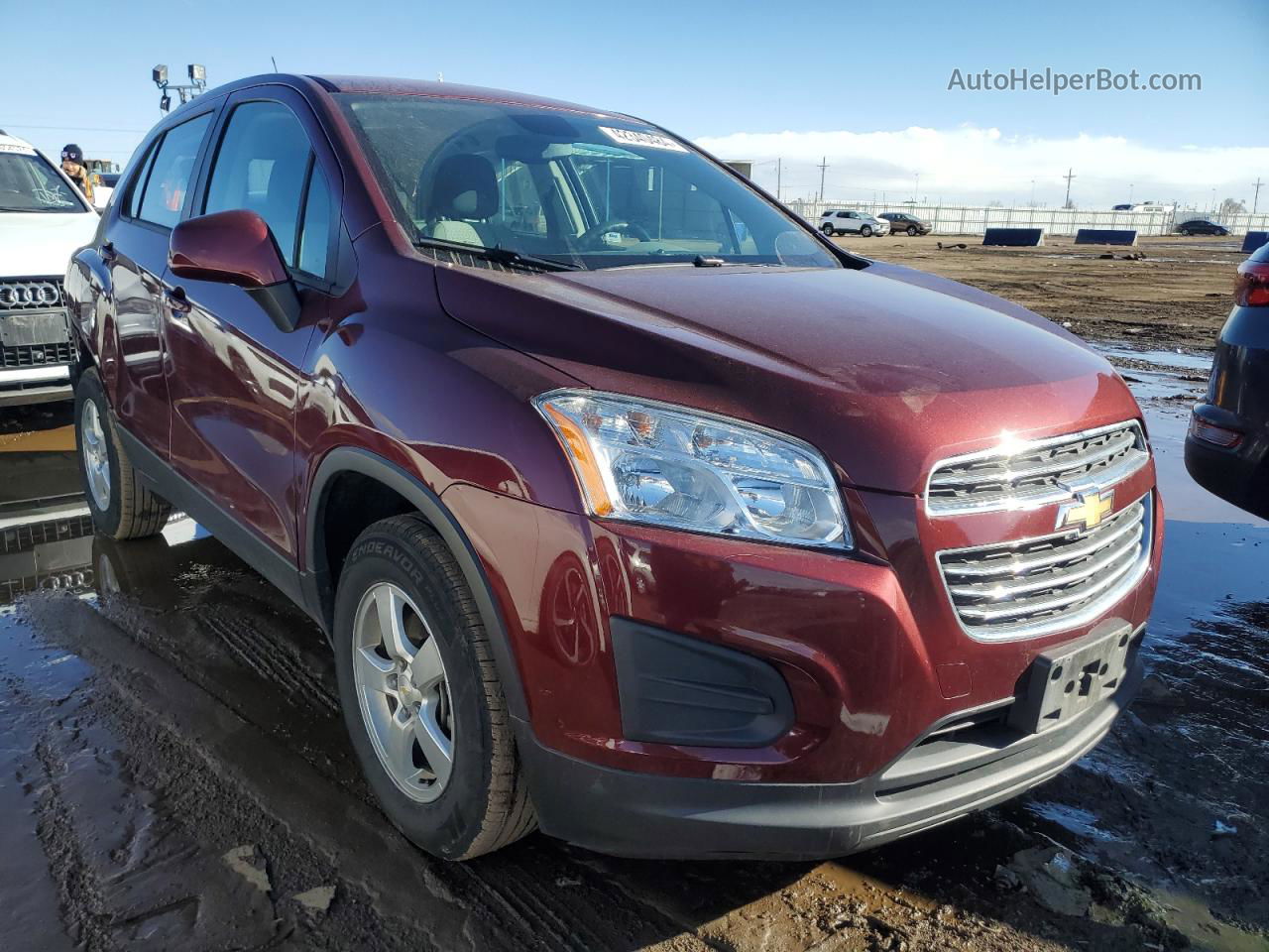 2016 Chevrolet Trax Ls Red vin: 3GNCJNSBXGL154290