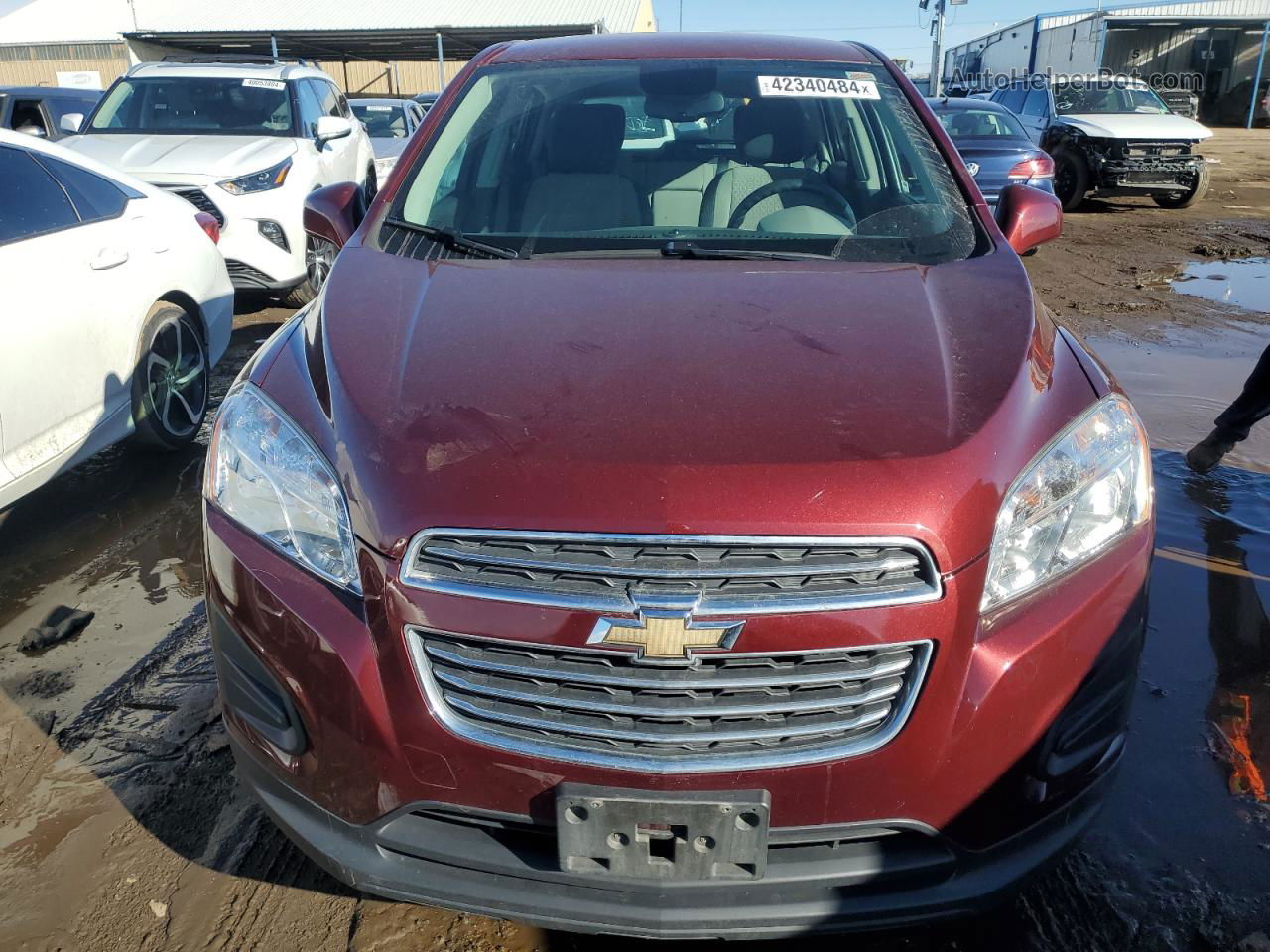 2016 Chevrolet Trax Ls Red vin: 3GNCJNSBXGL154290