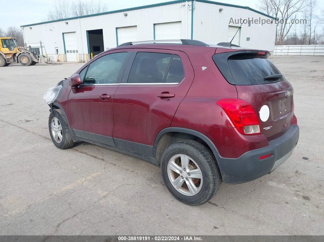 2016 Chevrolet Trax Lt Burgundy vin: 3GNCJPSB0GL230336