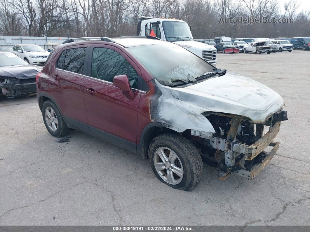 2016 Chevrolet Trax Lt Burgundy vin: 3GNCJPSB0GL230336