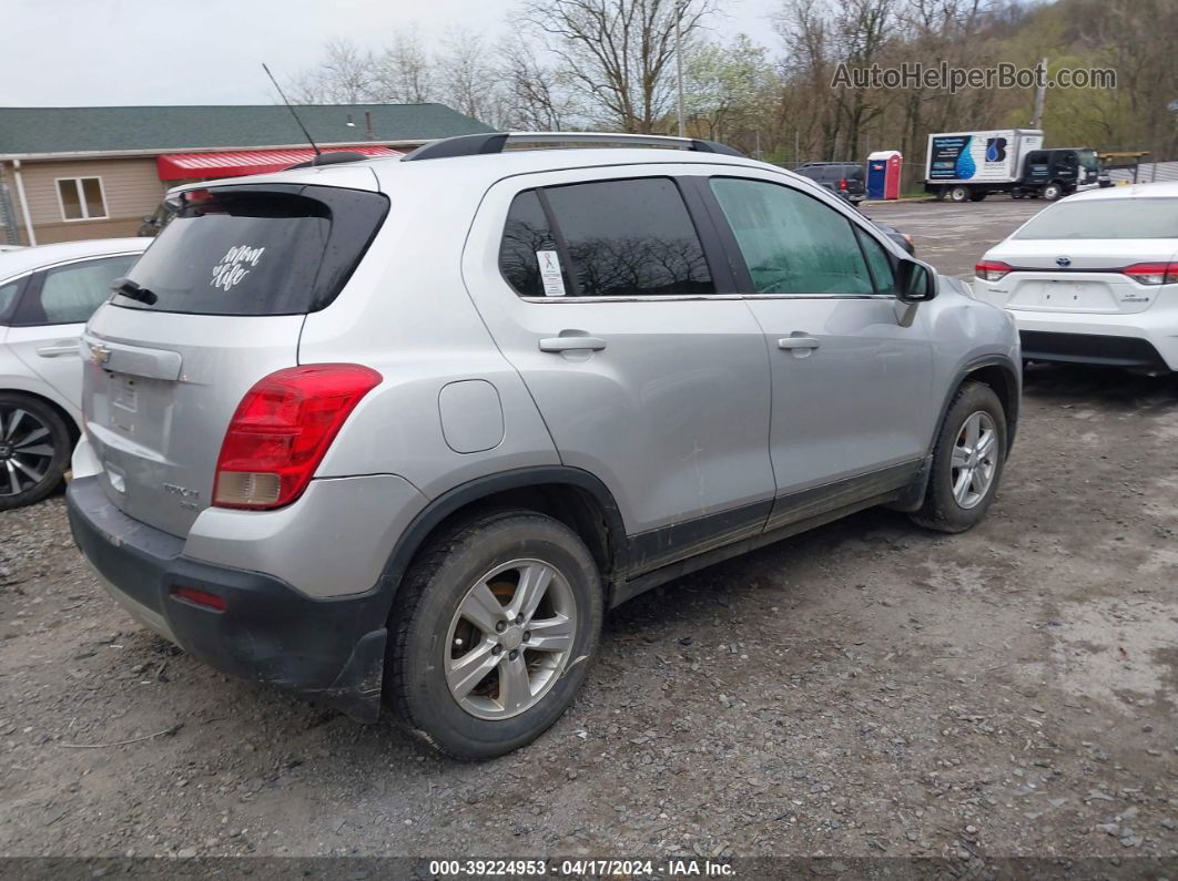 2016 Chevrolet Trax Lt Silver vin: 3GNCJPSB0GL247962