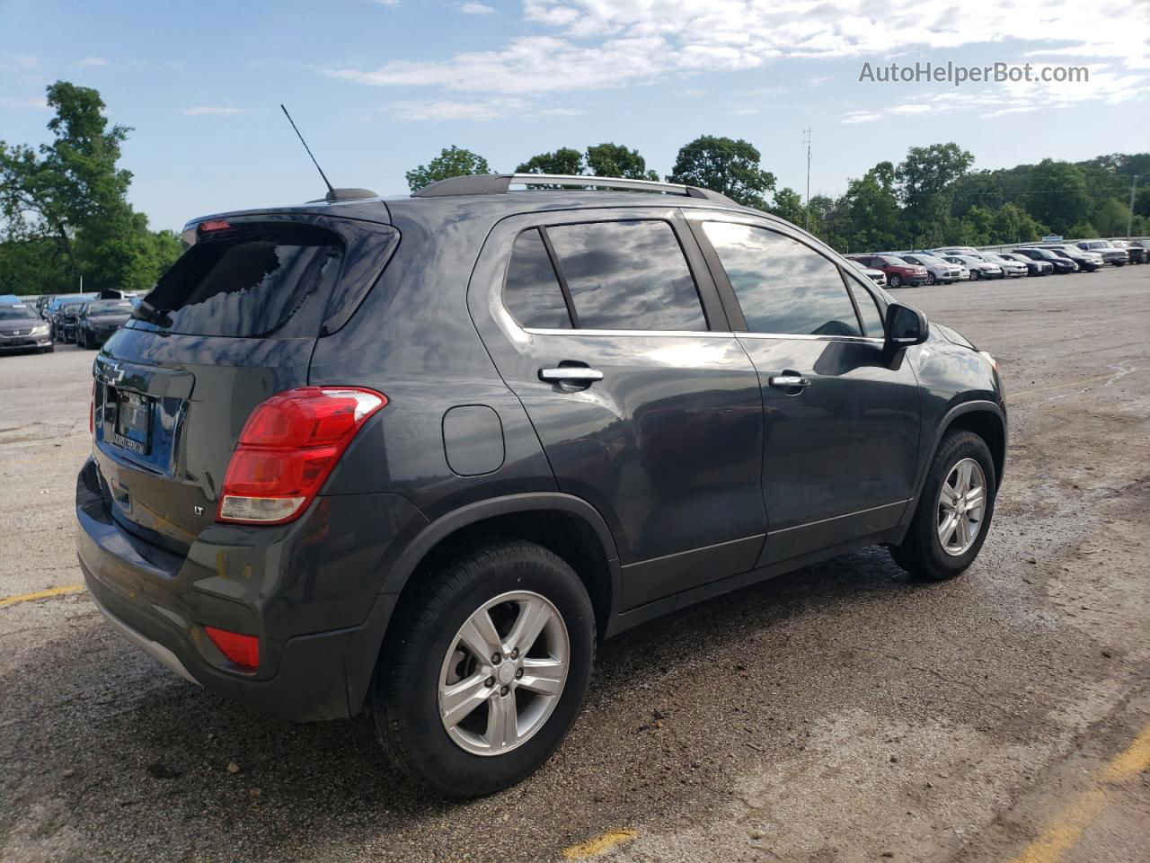 2019 Chevrolet Trax 1lt Gray vin: 3GNCJPSB0KL193457