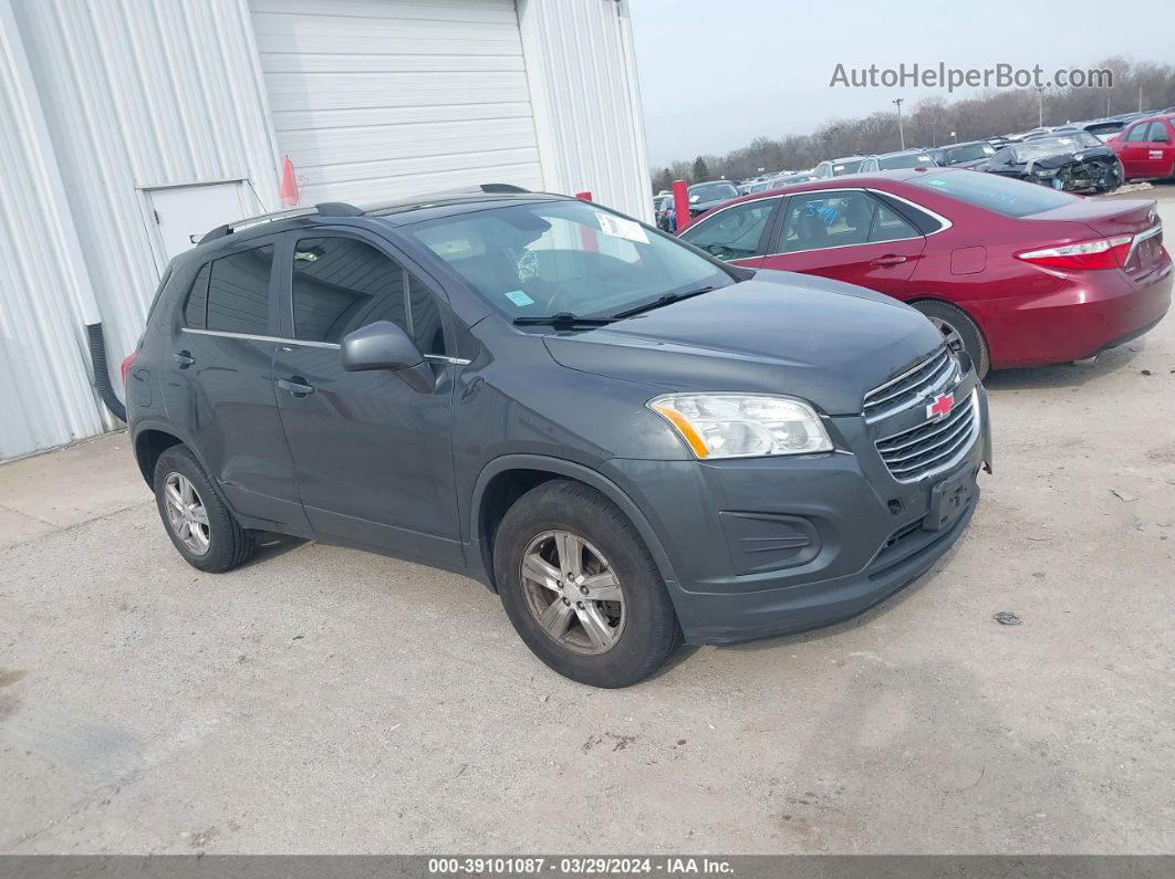 2016 Chevrolet Trax Lt Gray vin: 3GNCJPSB1GL152455