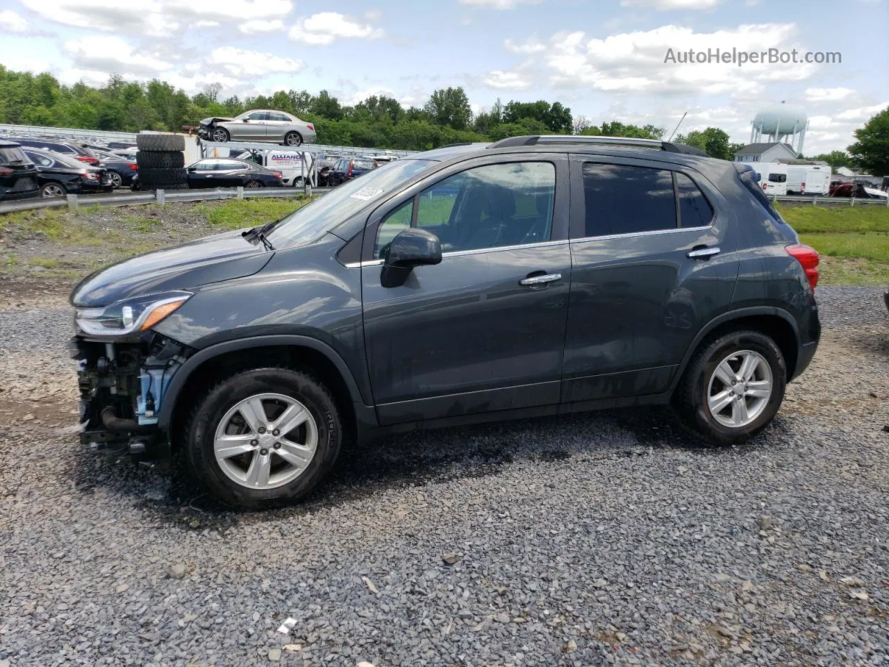 2019 Chevrolet Trax 1lt Charcoal vin: 3GNCJPSB1KL341485