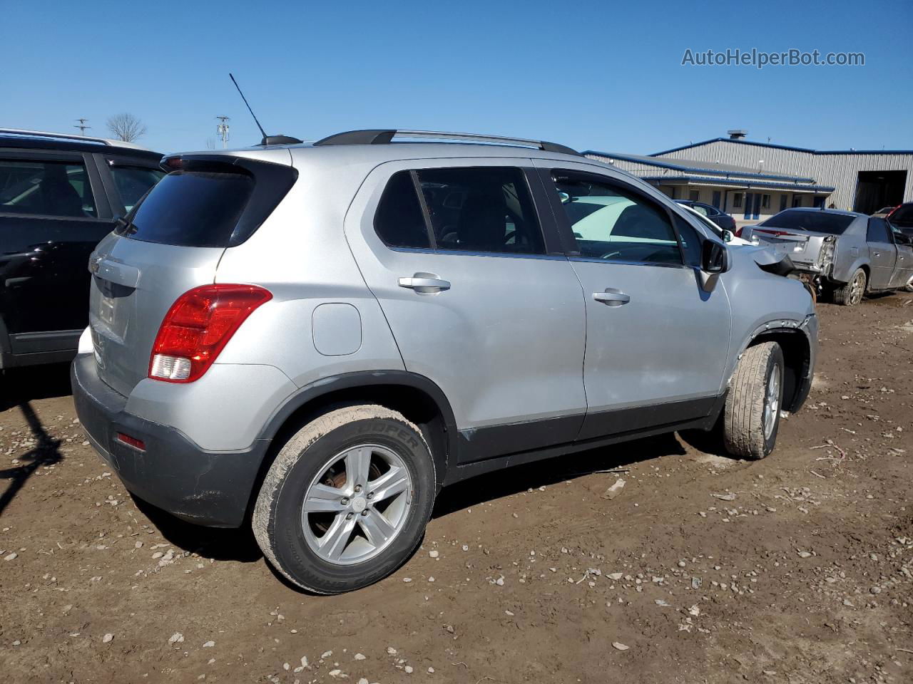 2016 Chevrolet Trax 1lt Silver vin: 3GNCJPSB3GL157267