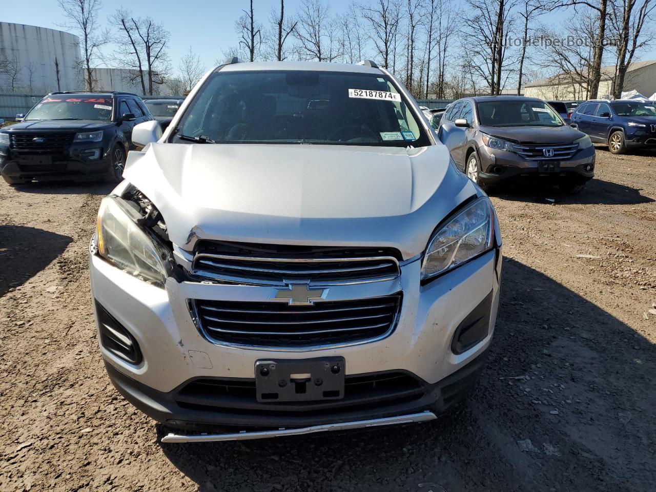 2016 Chevrolet Trax 1lt Silver vin: 3GNCJPSB3GL157267