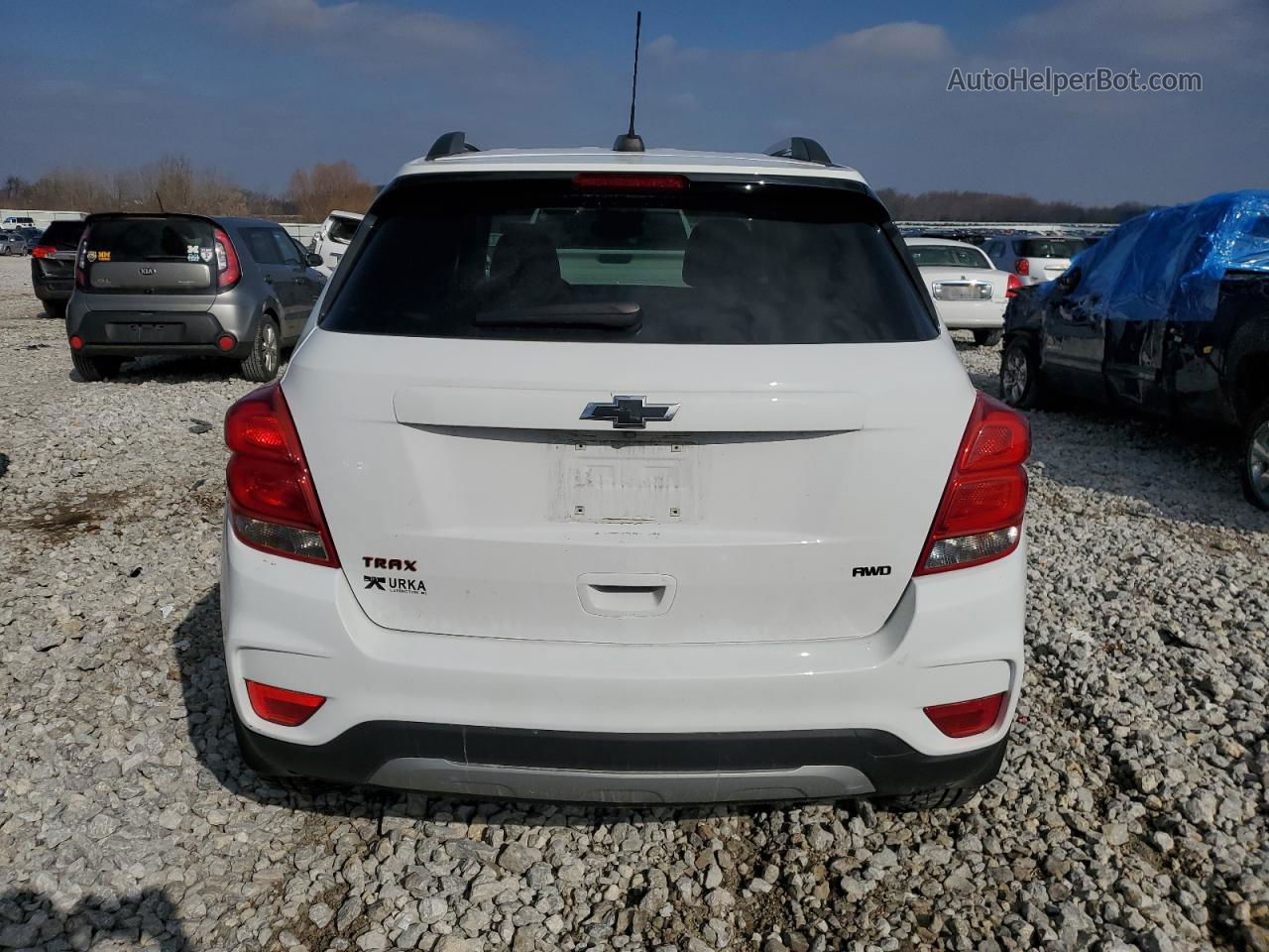 2019 Chevrolet Trax 1lt White vin: 3GNCJPSB3KL245793