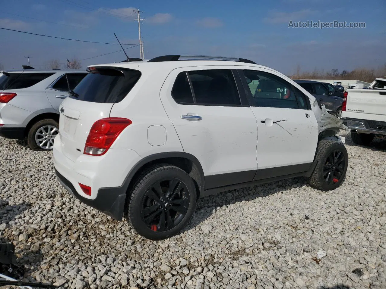 2019 Chevrolet Trax 1lt White vin: 3GNCJPSB3KL245793