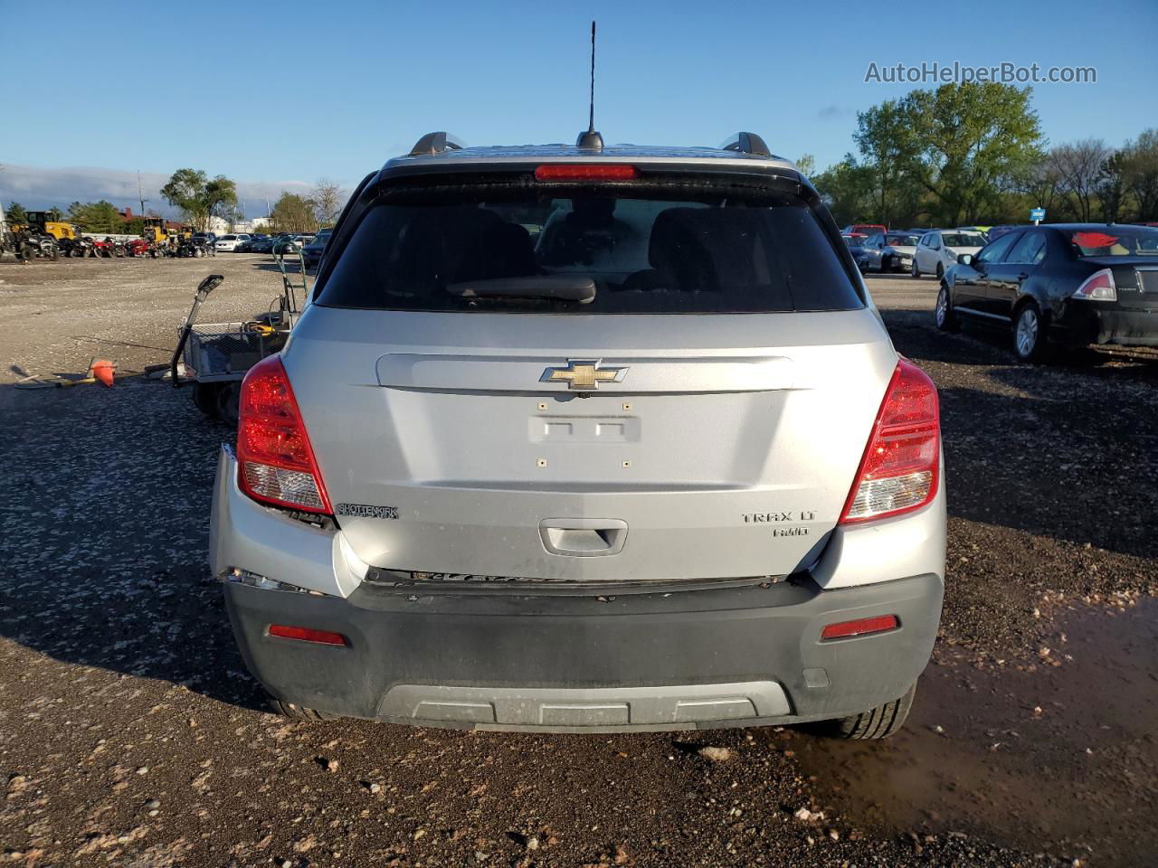 2016 Chevrolet Trax 1lt Silver vin: 3GNCJPSB7GL149754