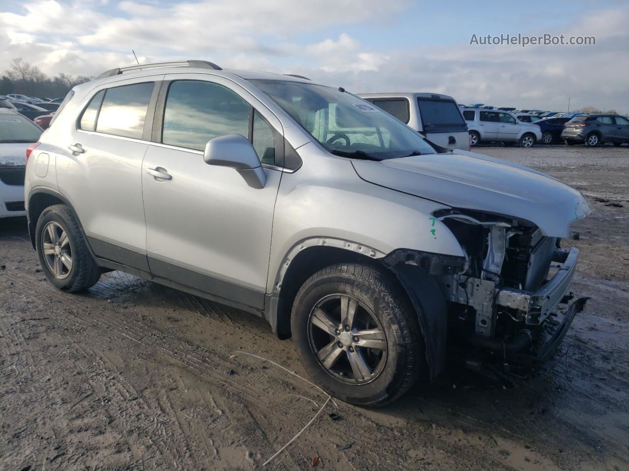 2016 Chevrolet Trax 1lt Silver vin: 3GNCJPSB7GL279372