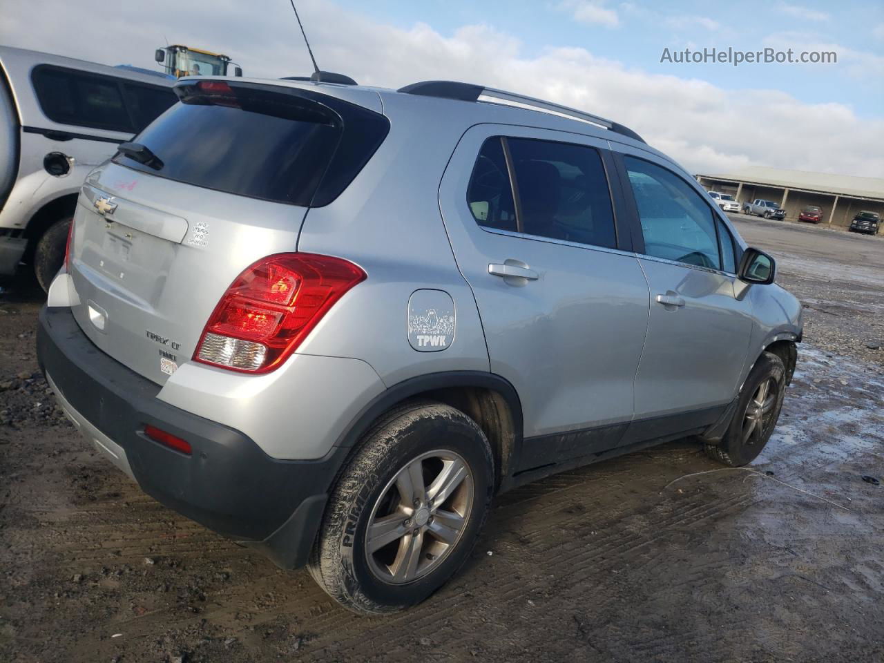 2016 Chevrolet Trax 1lt Silver vin: 3GNCJPSB7GL279372