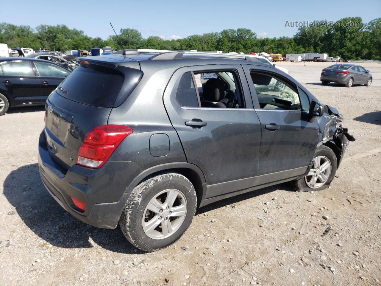 2019 Chevrolet Trax 1lt Charcoal vin: 3GNCJPSB9KL386142